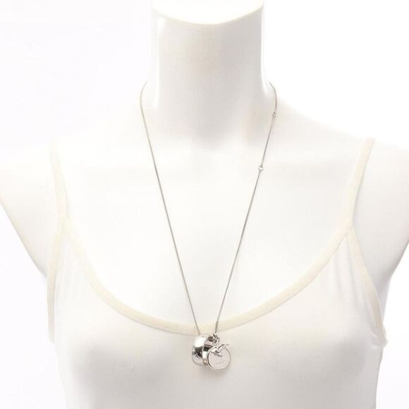 Pre Loved louis vuitton Ring Charm Necklace Women metallic | silver Necklaces - Picture 4 of 8
